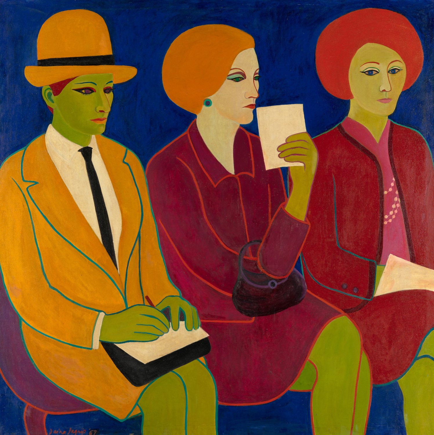 Daina Dagnija, Spring Collections. Tapyba. Aliejus, drobė. 152.5 x 153 cm. 1967. ArtVilnius Projektų zona Pristato_ART MUSEUM ZUZEUM (Latvija)